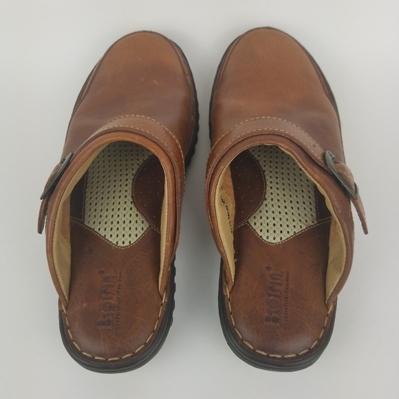 Born Leather Clogs US 8 EU 39 Comfortable - Picture 4 of 8
